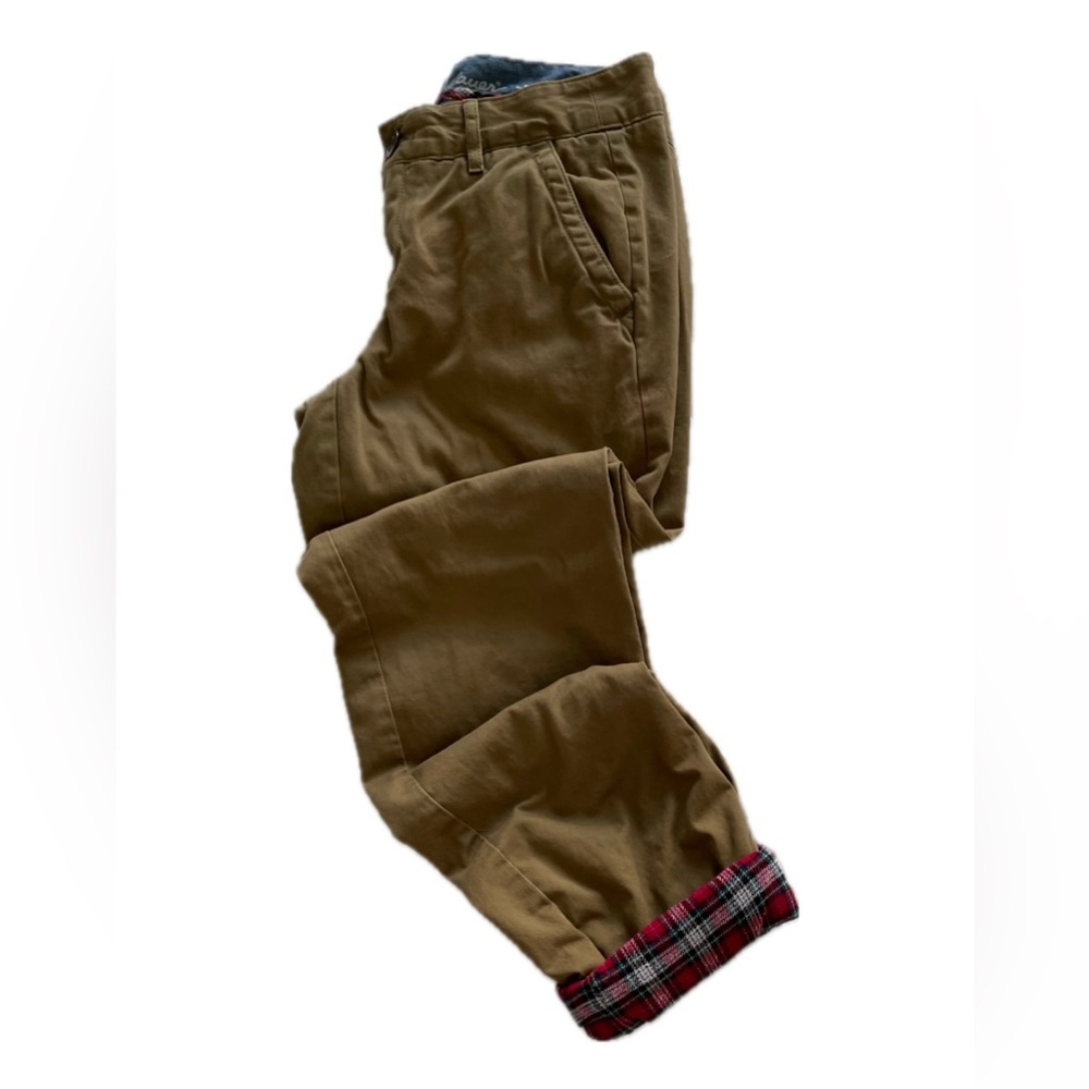 Women’s Eddie Bauer Legend Wash Flannel-Lined Khaki Chinos Size 2 - Picture 5 of 15
